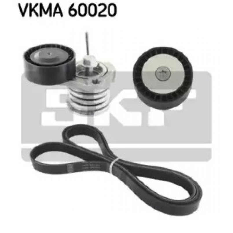VKMA 60020 SKF Комплект доріжкового ремня (ролик, ремінь)
